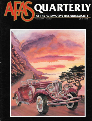 AFAS QUARTERLY - AUTOMOTIVE FINE ARTS SOCIETY 1990 SUMMER - UNITED KINGDOM